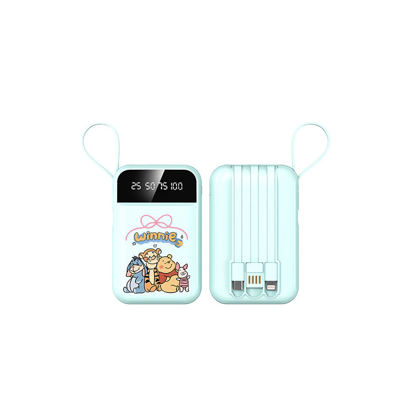 Portable power bank with LED display and integrated cable by Stornfield