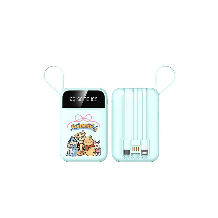 Portable power bank with LED display and integrated cable by Stornfield