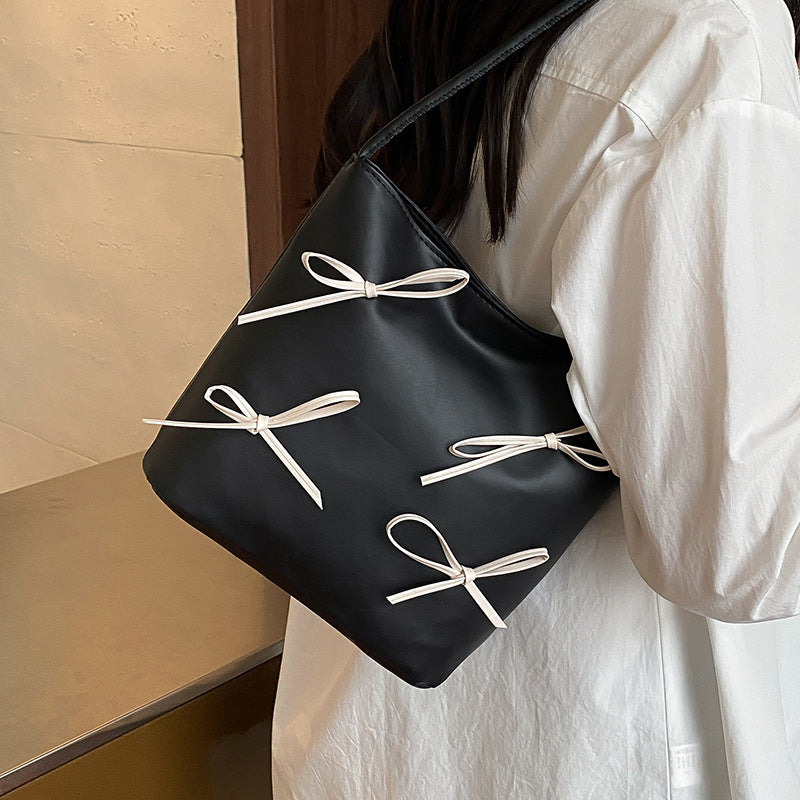 Bow-Embellished Handbag