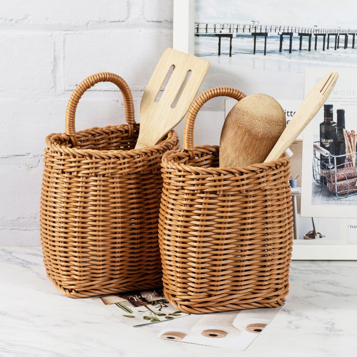 Handcrafted Wicker Utility Basket Stornfield