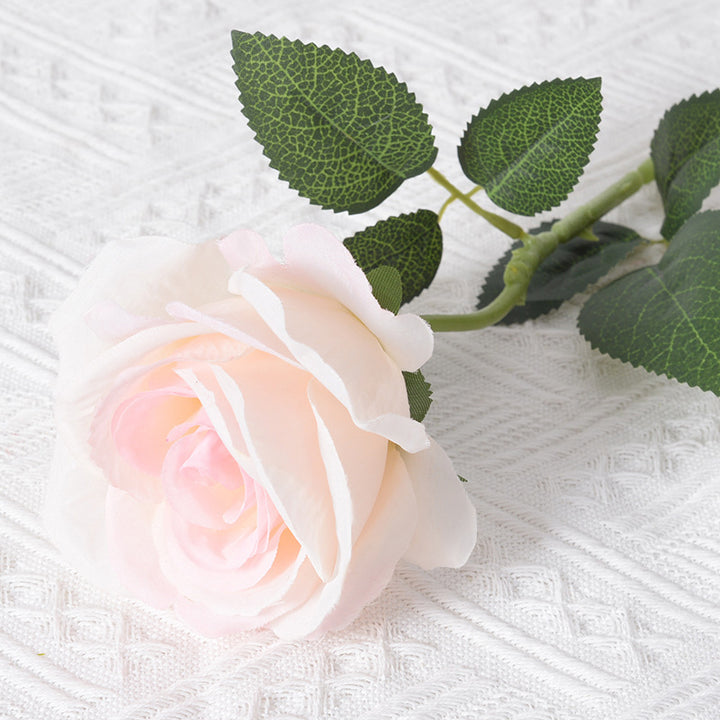 Realistic Fabric Rose Stem Decoration