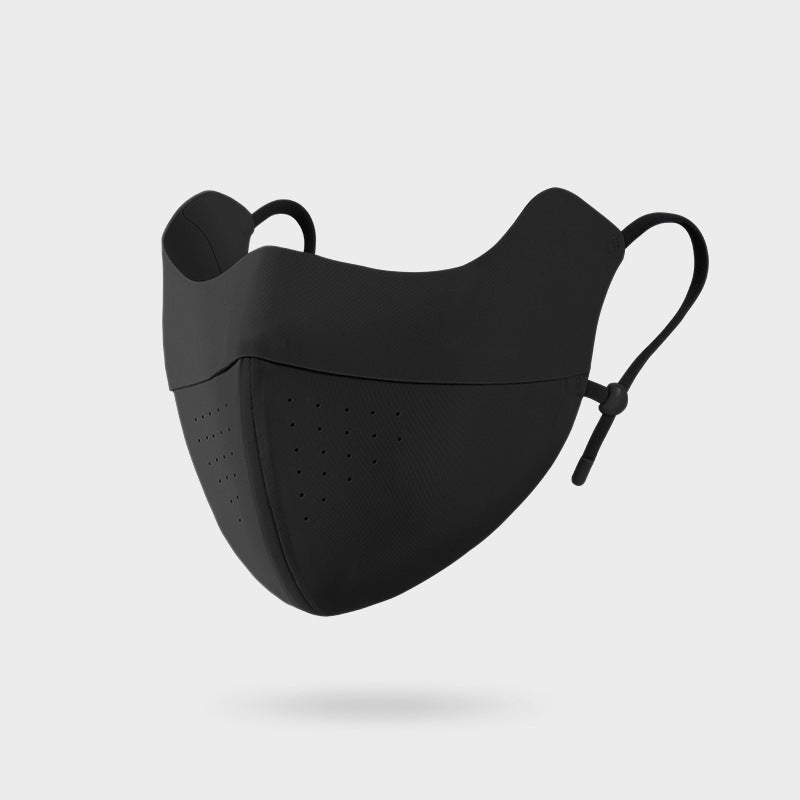 Contoured Multi-Layer Breathable Perforated Reusable Face Mask with Adjustable Toggle Earloops Stornfield