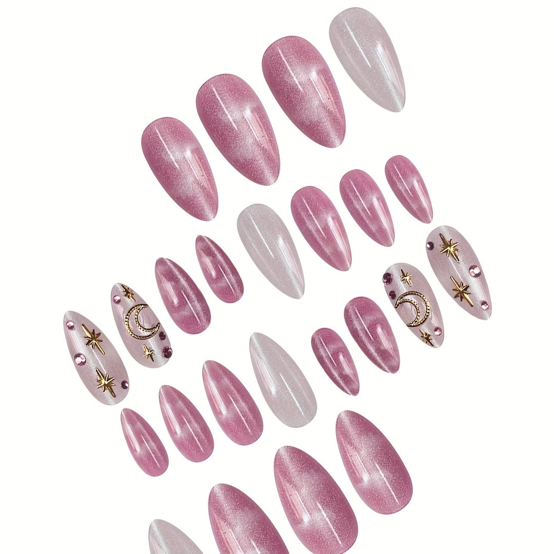 Celestial-Themed Decorative Press-On Nails Stornfield