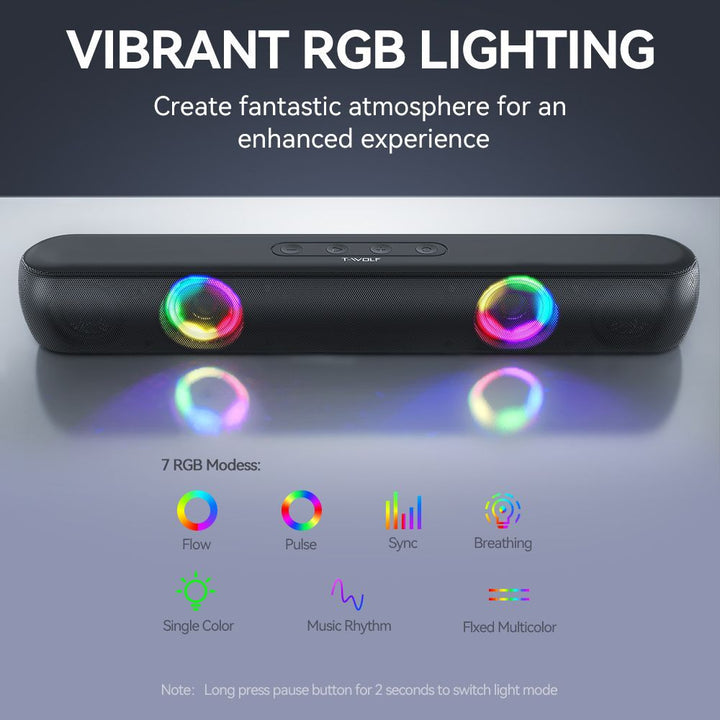 Bluetooth Speaker with RGB Lighting Stornfield