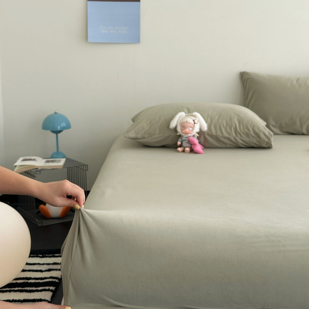 Luxury Bamboo Fiber Bed Sheet Set