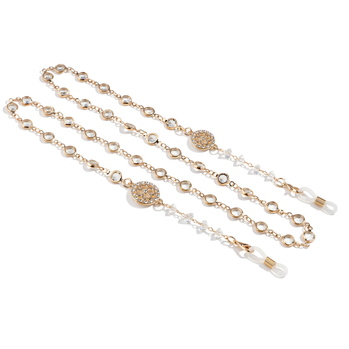 Glamorous Crystal-Embellished Eyewear Chain Stornfield