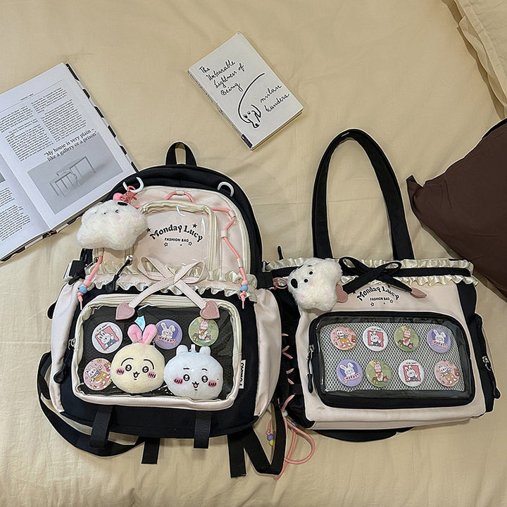 Fashionable leisure backpack with creative details and versatile compartments Stornfield