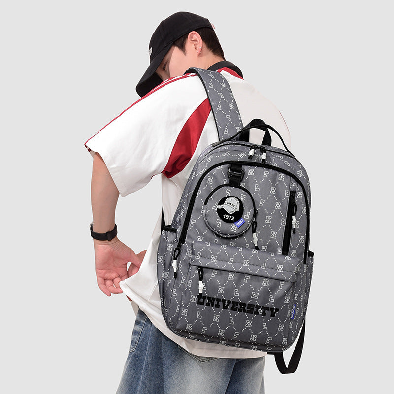 Multifunctional Geometric Patterned Backpack Stornfield