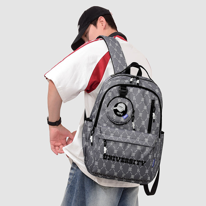 Multifunctional Geometric Patterned Backpack Stornfield