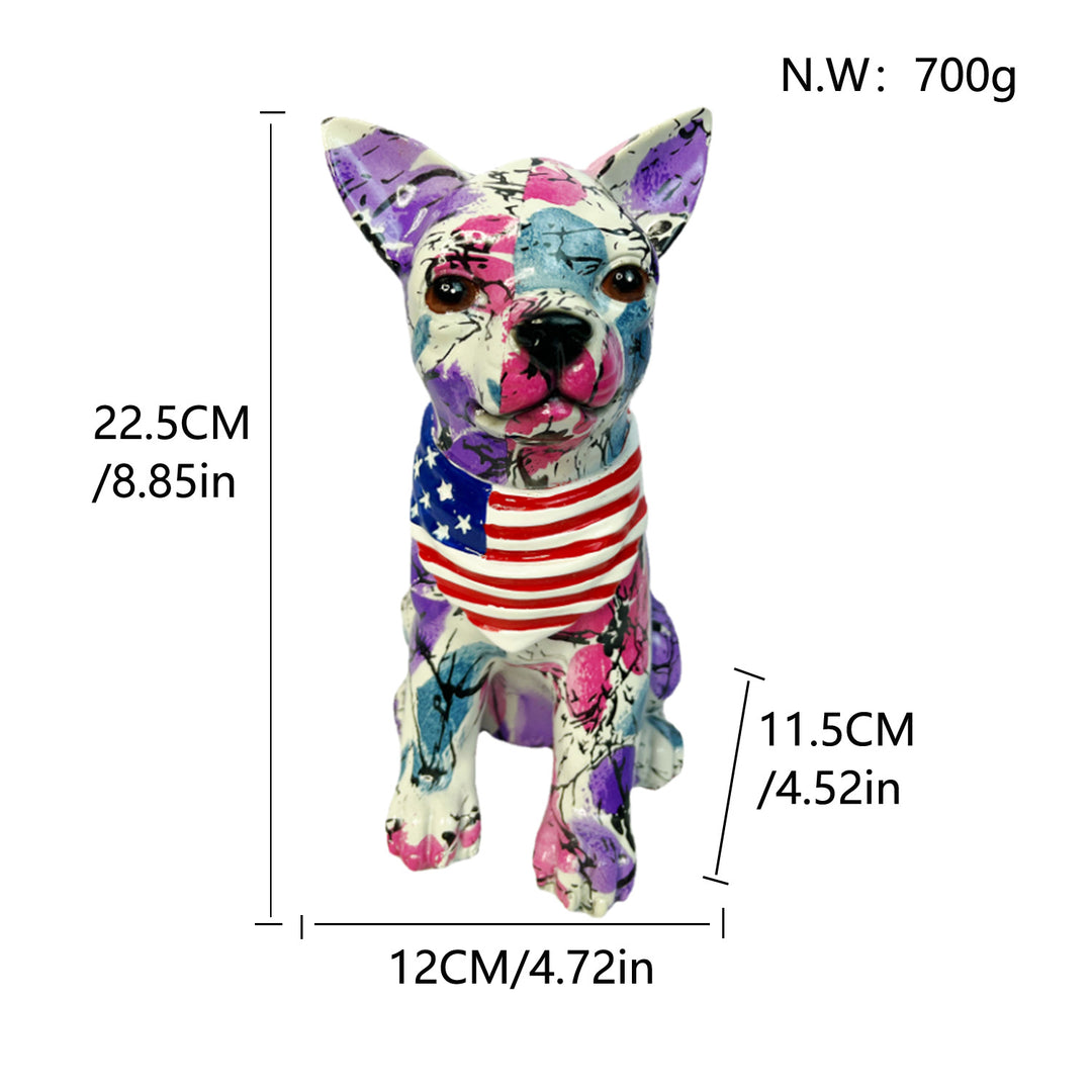 Colorful decorative figure of a dog in modern design Stornfield