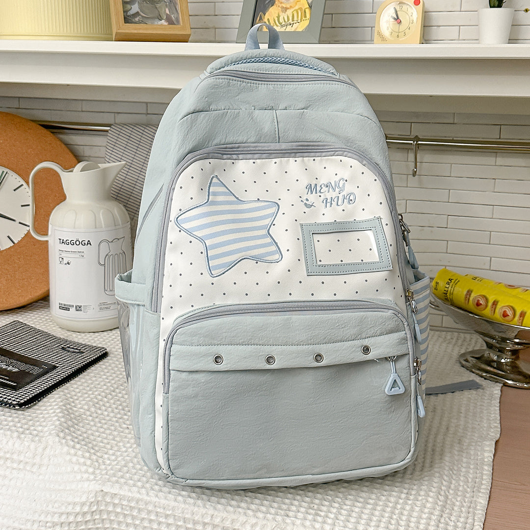 Fun-Themed Star Print Backpack Stornfield