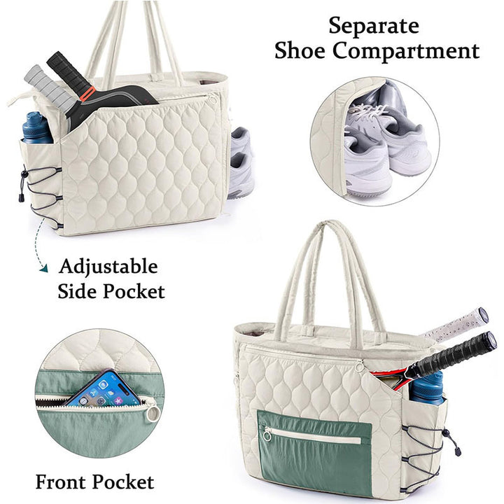 Quilted Multi-Compartment Sports Tote Bag Stornfield