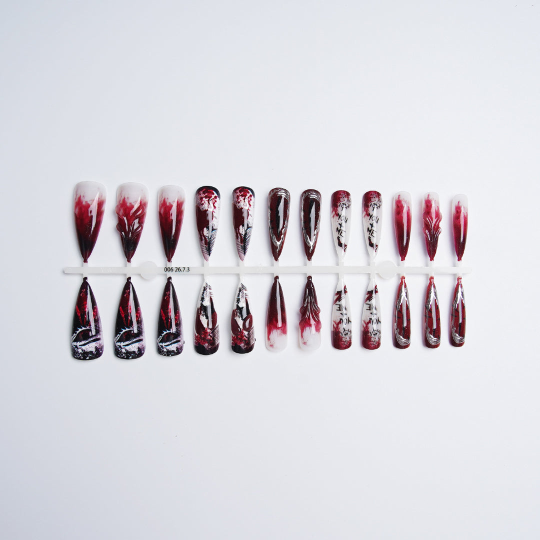 Exclusive artificial nails with floral design Stornfield