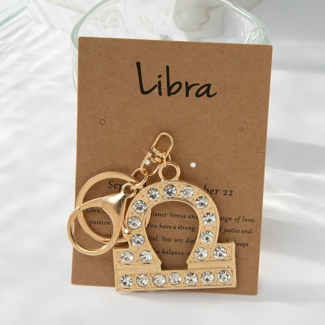 Keychain with Sparkling Bull Symbol Stornfield