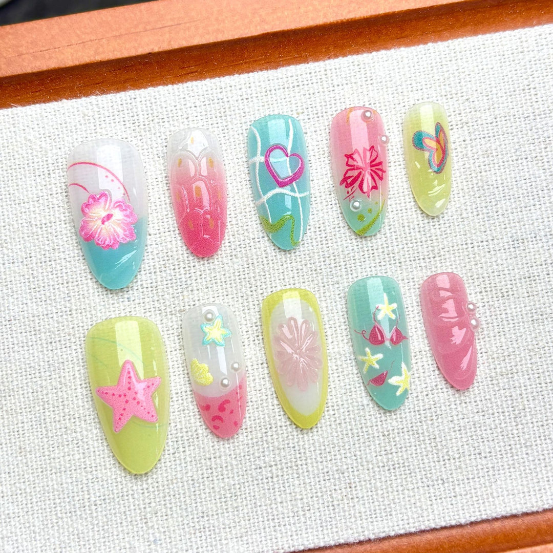 Decorative Press-On Nail Art Set 1790745587