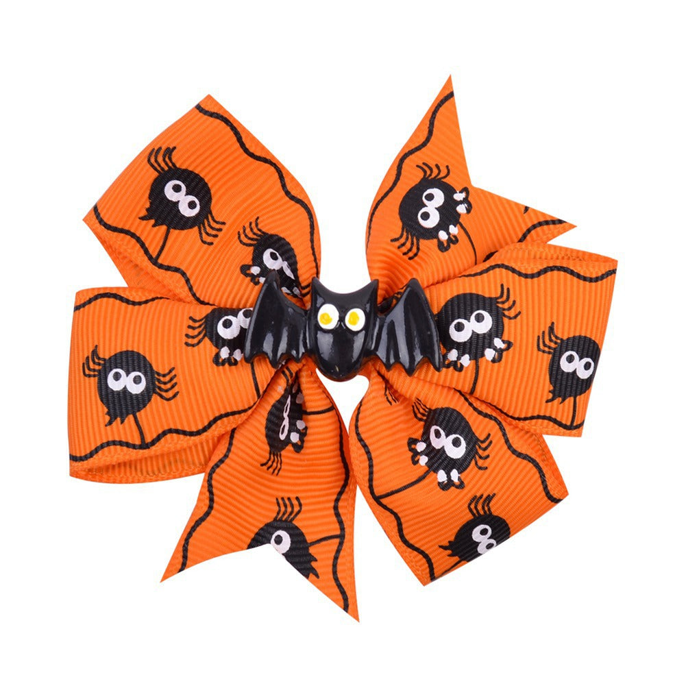 Halloween-Themed Hair Bow Clip Stornfield
