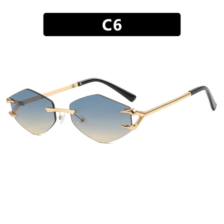 Women's geometric designer sunglasses with outstanding metal frame Stornfield