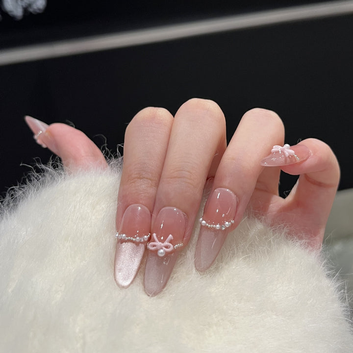 Elegant Decorative Stiletto Press-On Nails Stornfield