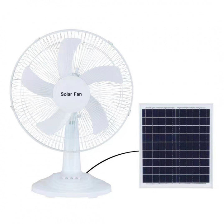Unisex Solar Powered Stand Fan with Adjustable Tilt Angle and Efficient Fan Blades Stornfield