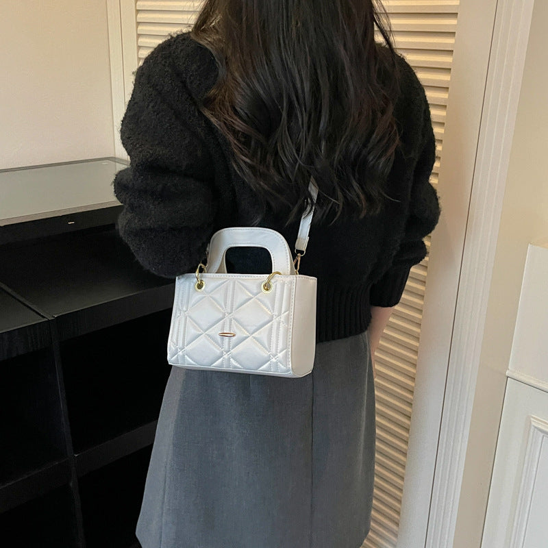 Quilted Mini Handheld Shoulder Bag