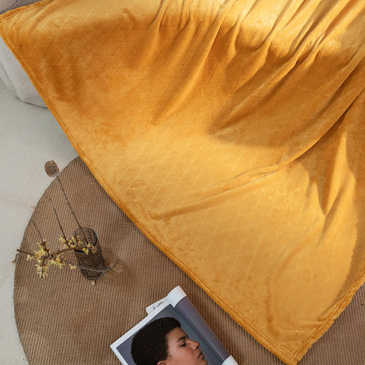 Ladies Soft and Luxurious Plush Blanket with Detailed Rib Structure Stornfield
