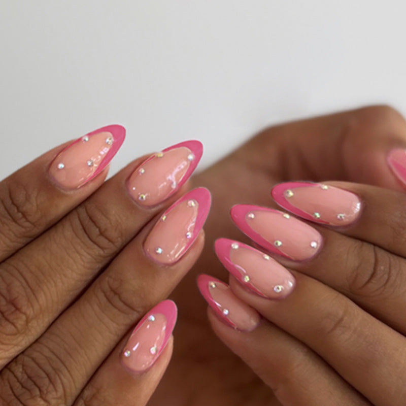 Artificial nail set with elegant tips and sparkling accents Stornfield