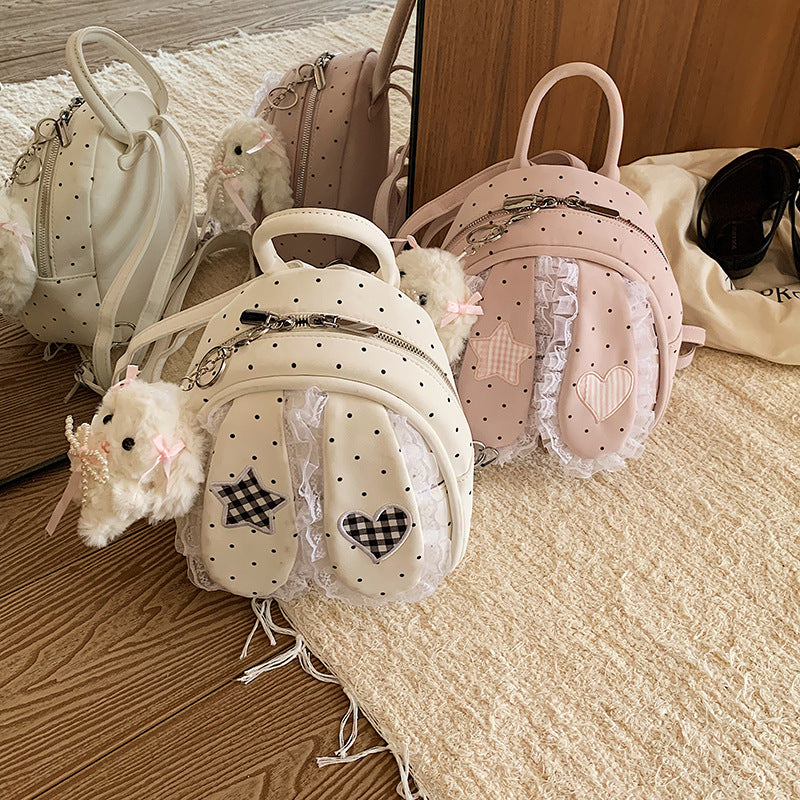 Cute backpack with detailed bunny ears applique Stornfield