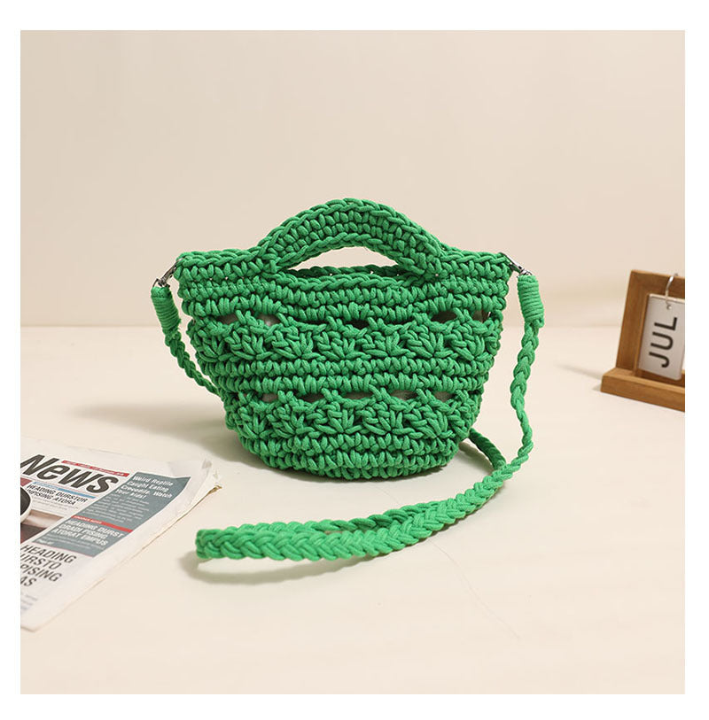 Playful macrame handbag with textured surface Stornfield