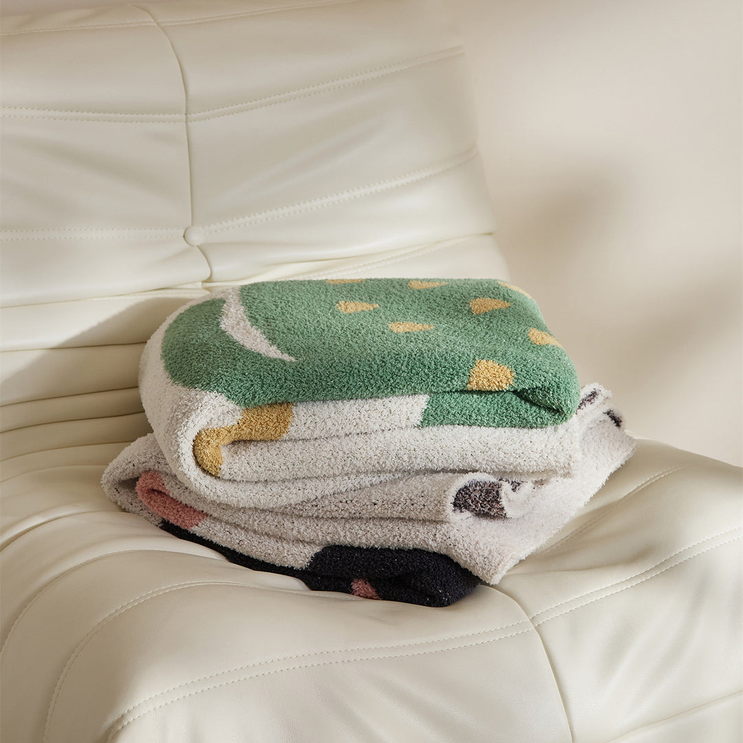 Extra-Long Plush Cat-Shaped Bolster Pillow with Sherpa Cover