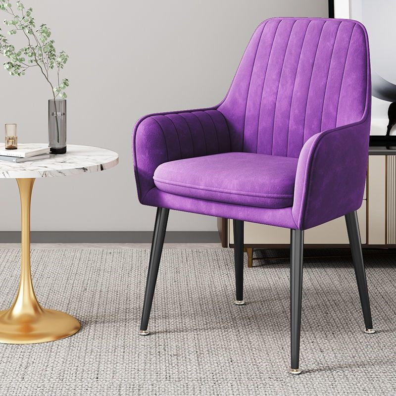 Modern Accent Chair with Gold Legs Stornfield