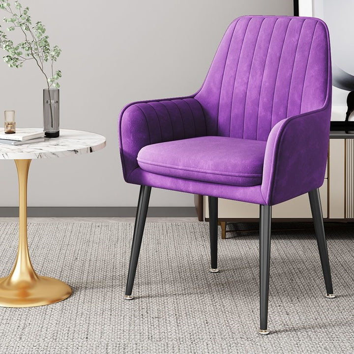 Modern Accent Chair with Gold Legs Stornfield