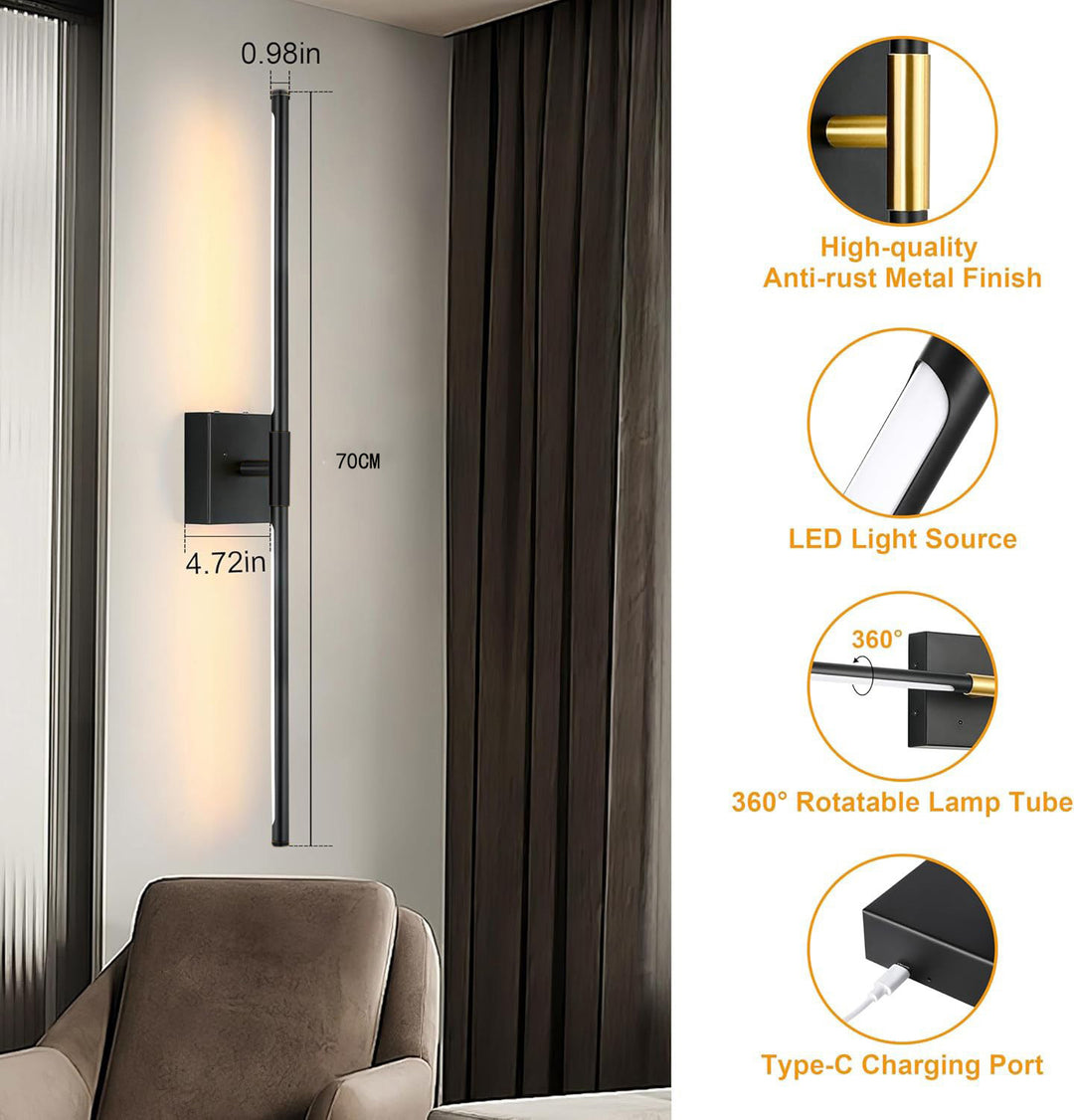 Modern Rotatable Wall Light Fixture