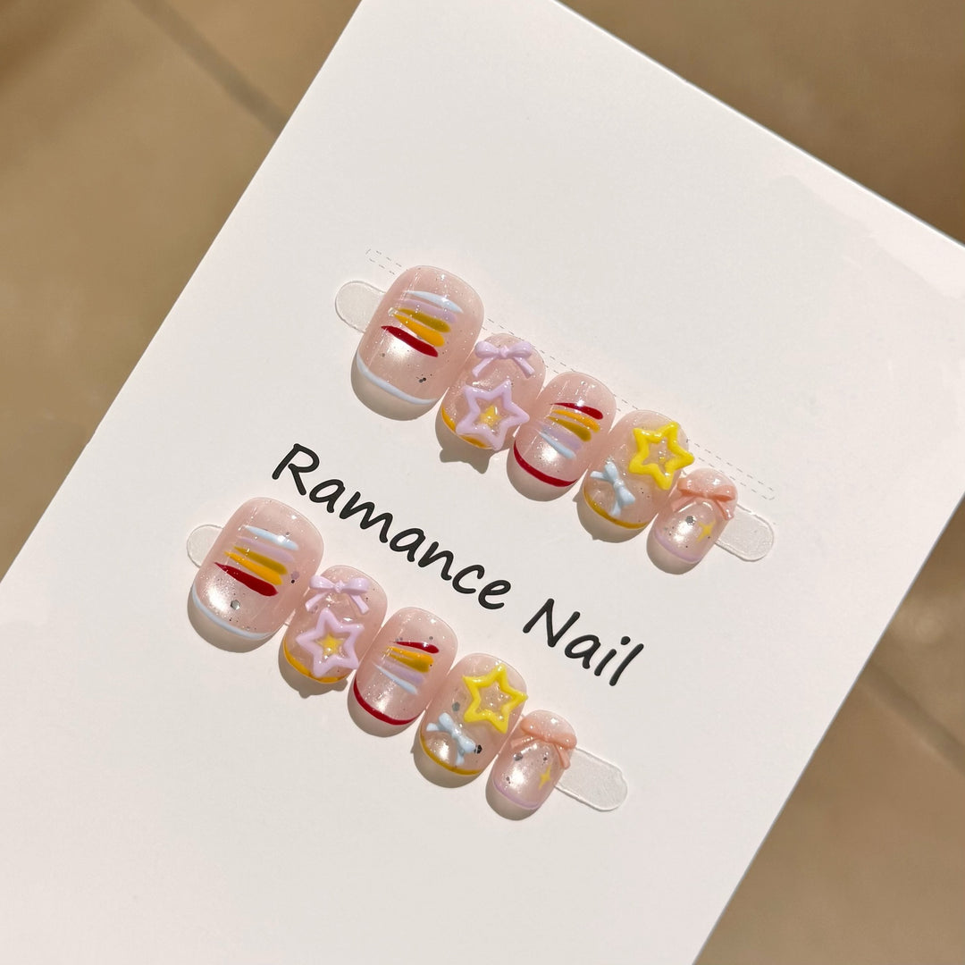 Artistic Press-On Nail Set Stornfield