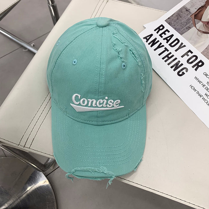 Women's Distressed Casual Cotton Cap Stornfield