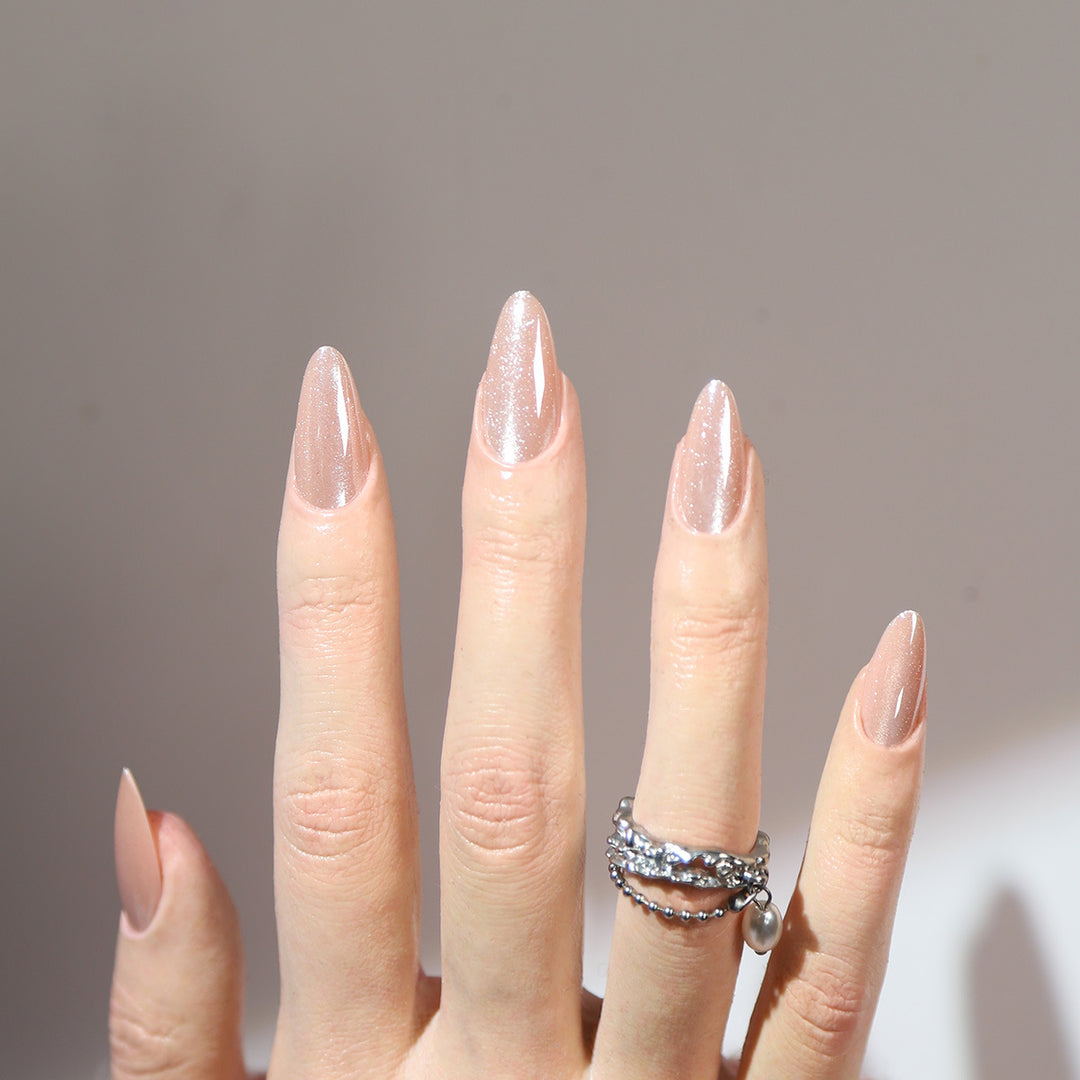Glossy Stiletto Press-On Nails with Sparkling Finish Stornfield
