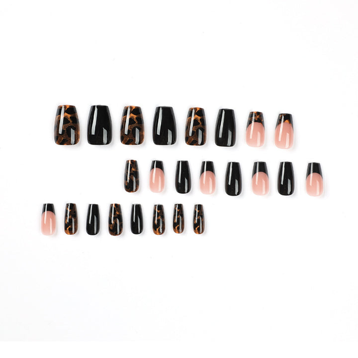Artistic stiletto nails with leopard design Stornfield