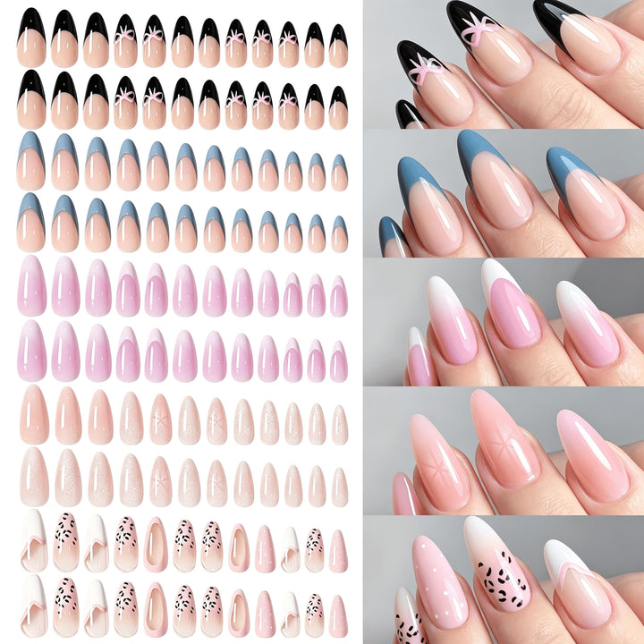 Removable Press-On Nail Set with Decorative Designs Stornfield