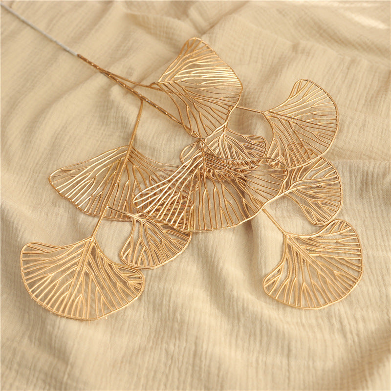 Elegant Decorative Ginkgo Leaf Sculpture