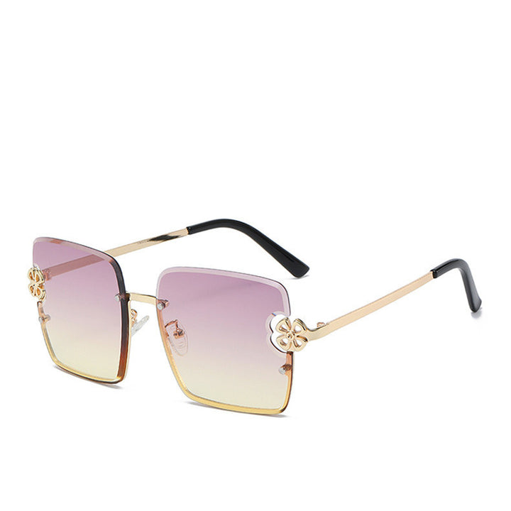 Women square sunglasses with floral design Stornfield