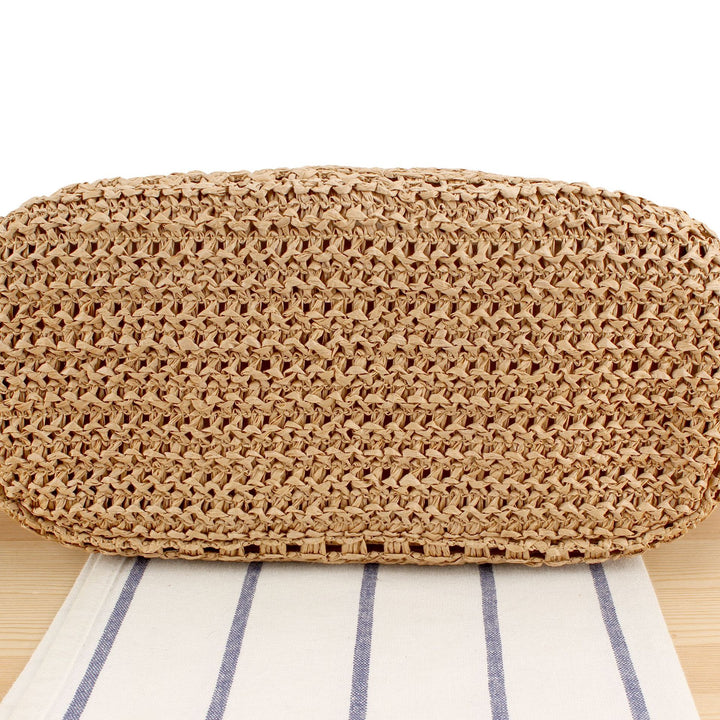 Basket bag with elegant straw construction Stornfield