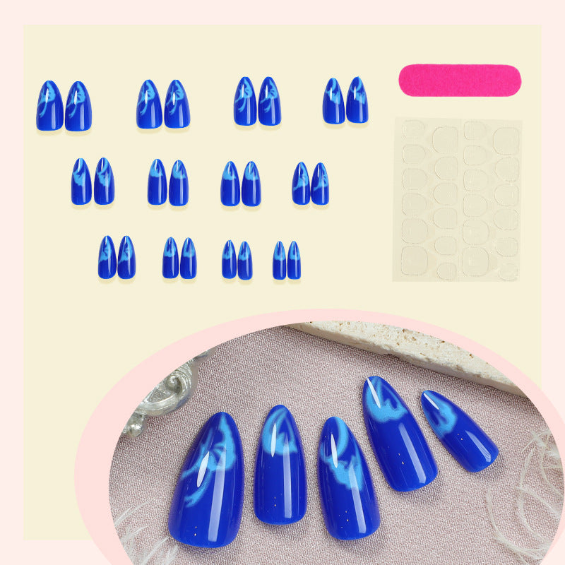 Artistic Press-On Nail Set with Gradient Design Stornfield