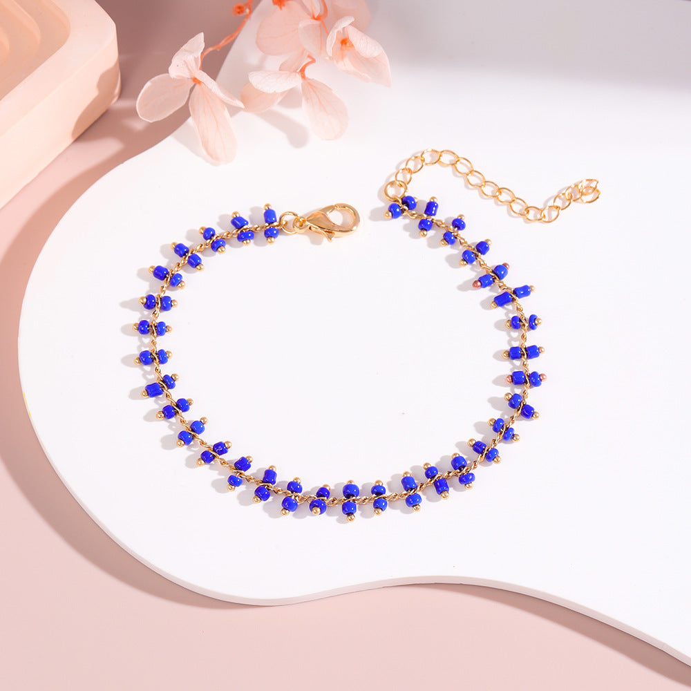 Delicate Beaded Ankle Bracelet Stornfield