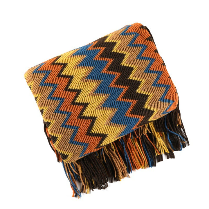Textured Knit Throw Blanket