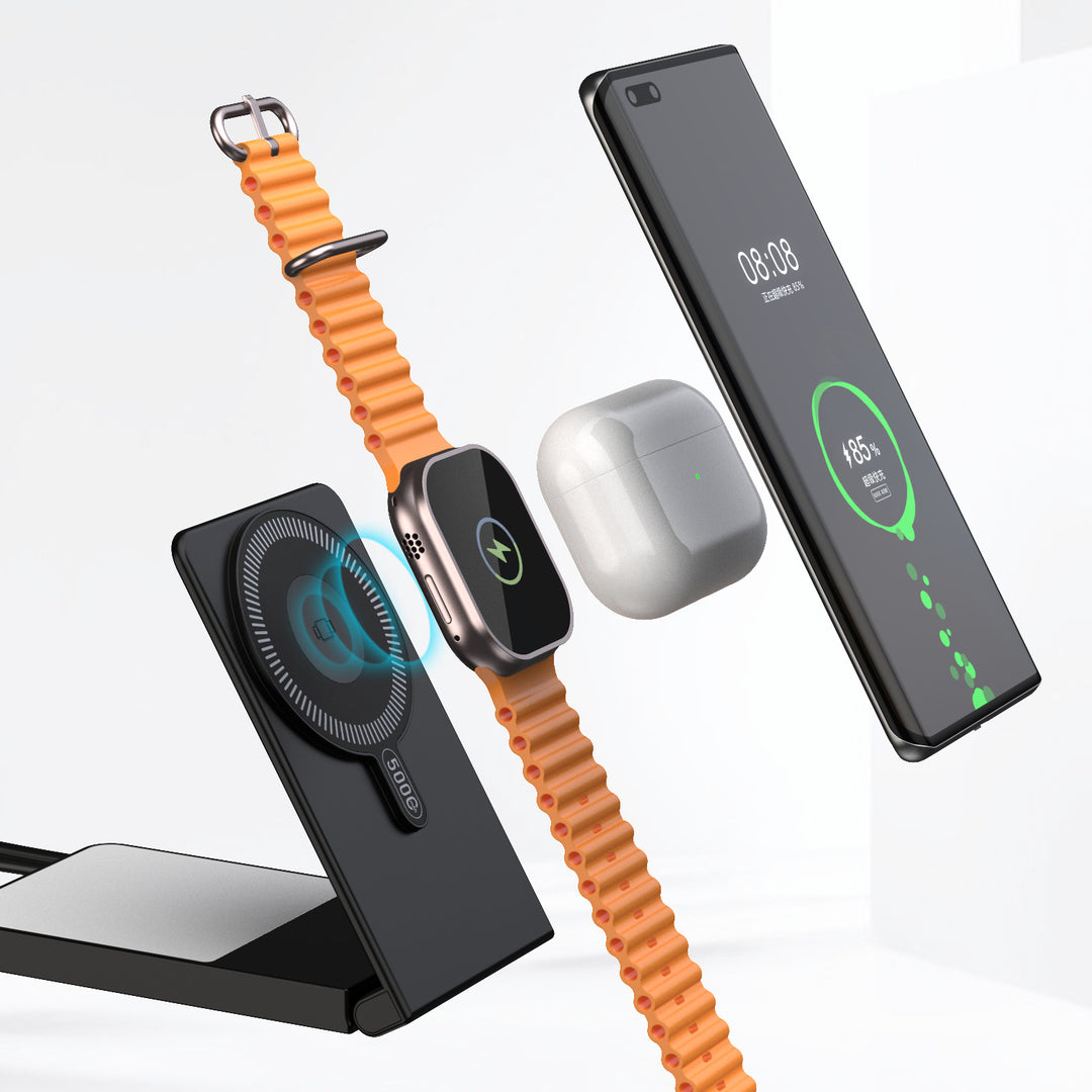 Portable power bank with fast induction charging function and digital battery level display Stornfield