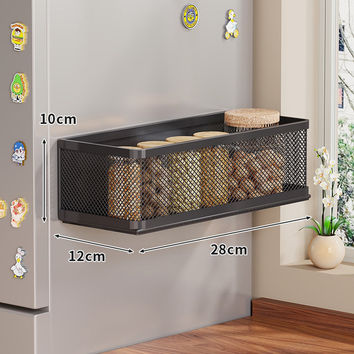 Magnetic Mesh Wall Basket for Refrigerator Side Storage