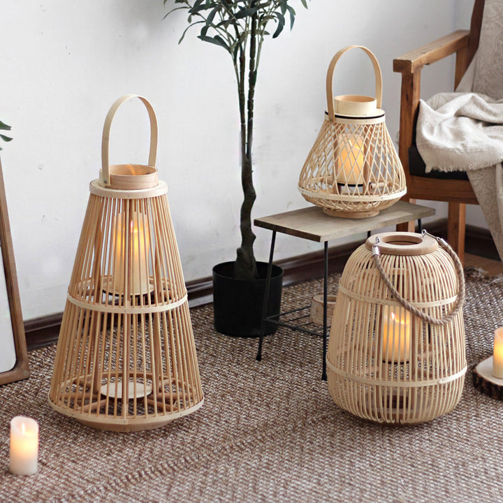 Stylish Rattan Lantern Stornfield