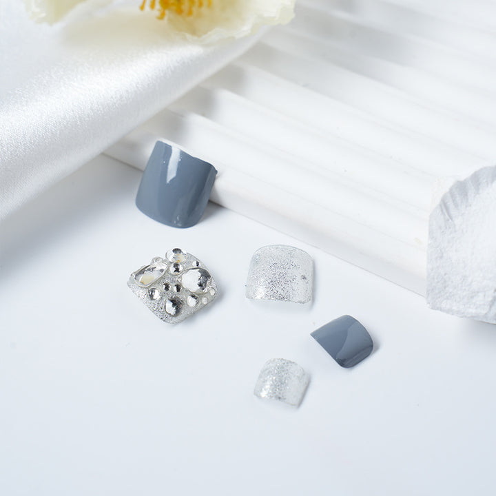 Glamorous Rhinestone Embellished Nail Tips Stornfield
