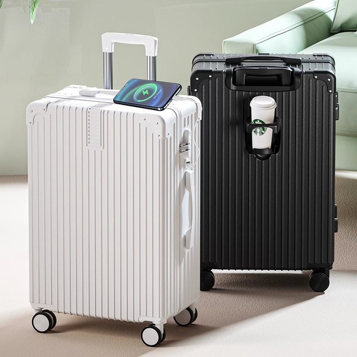 Unisex Rigid Multi-Compartment Travel Suitcase Stornfield