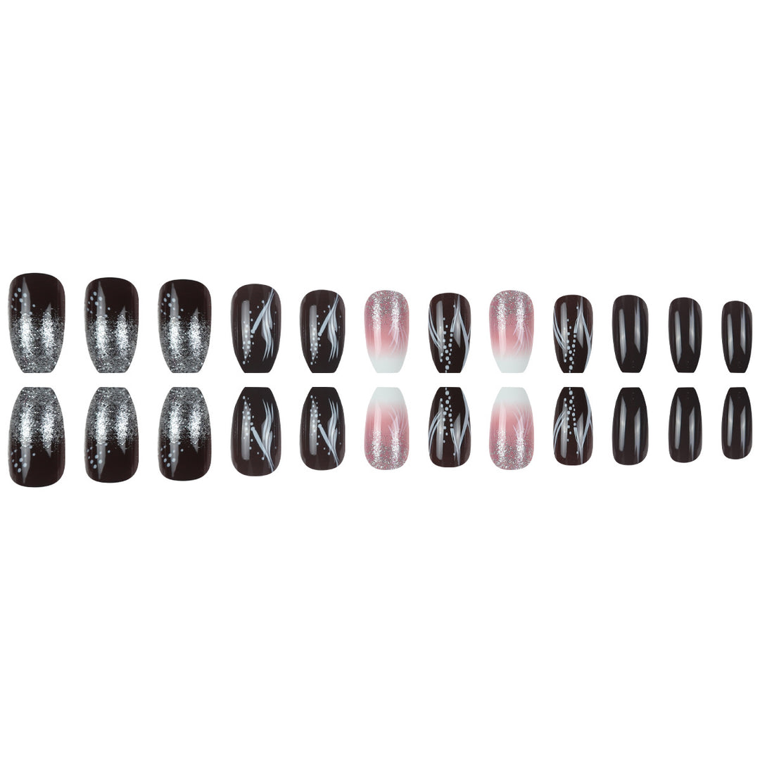 Glamorous Decorative Stiletto Press-On Nails Stornfield