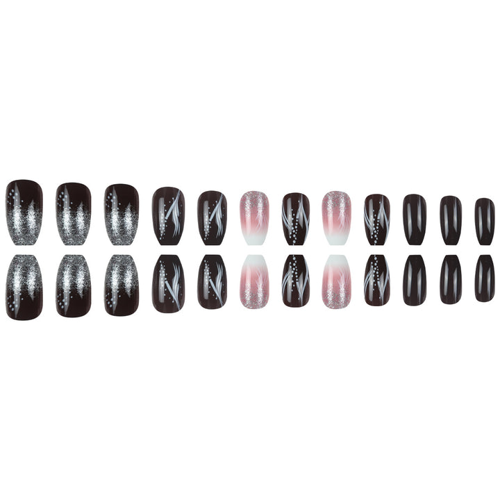 Glamorous Decorative Stiletto Press-On Nails Stornfield